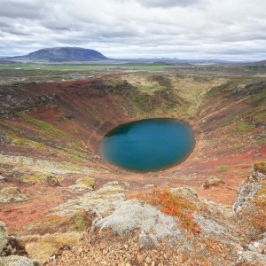 кратер вулкана Керид Исландия