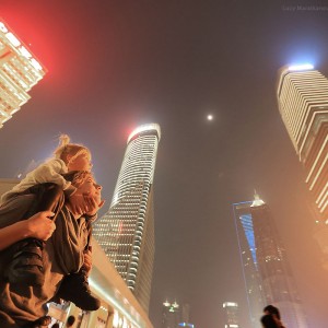 небоскребы в Шанхае в Китае. Фото Люся Маратканова.