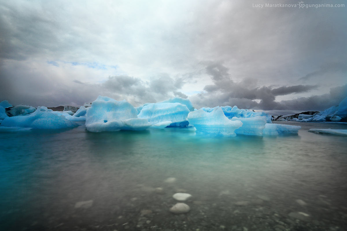 Jokulsarlon glacier lagoon, Iceland (2013) .
