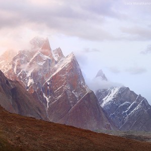 mountains cathedral towers in pakistan