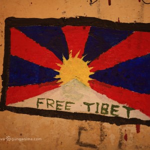 свободный тибет графити в индии