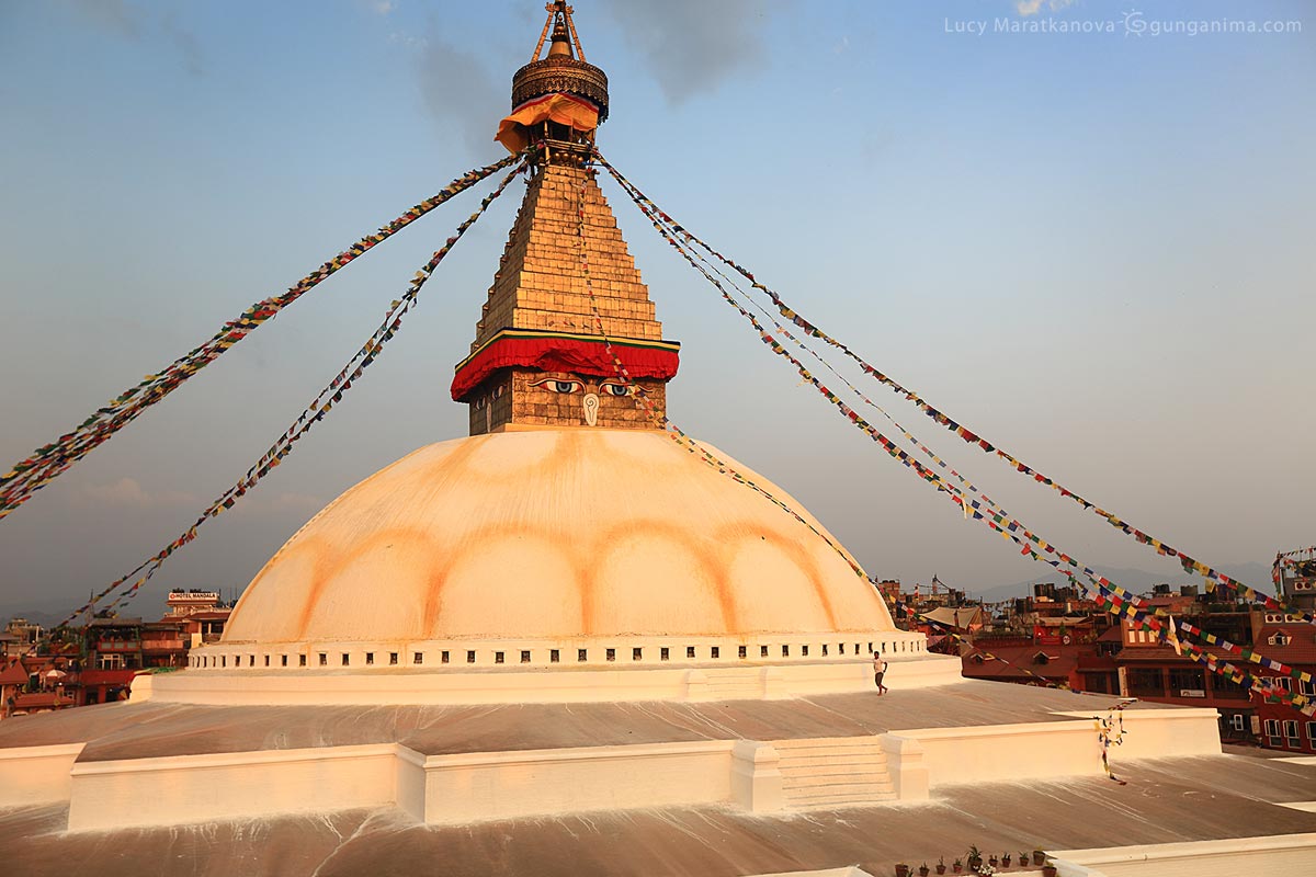 Bodnath stupa in nepal