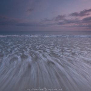 голубой закат на море на острове хэвелок в андаманских островах в индии
