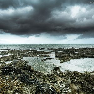 Муссонный шторм на острове Нил в АНдаманских островах в Индии