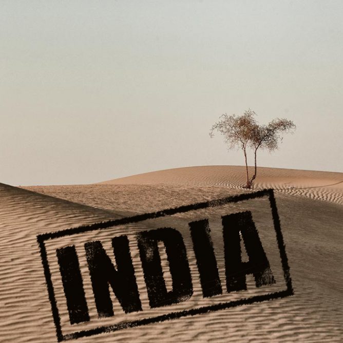 sands of Tar desert in Rajastan state in india
